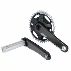 SRAM Rød 1x AXS D1 Quarq DUB Powermeter Krankstangssæt (167,5mm | 40 Tænder | 12-speed | Road | Road | DM | Alu)
