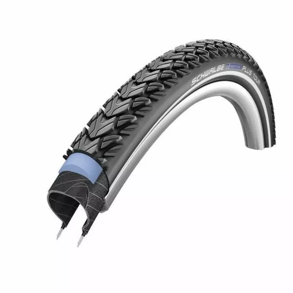 Schwalbe Marathon Plus Tour HS404 26" Cykeldæk (1,75" | TwinSkin | Reflex | SG EC | Clincher) 2 Schwalbe Marathon Plus Tour HS404 26" Cykeldæk (1,75" | TwinSkin | Reflex | SG EC | Clincher)
